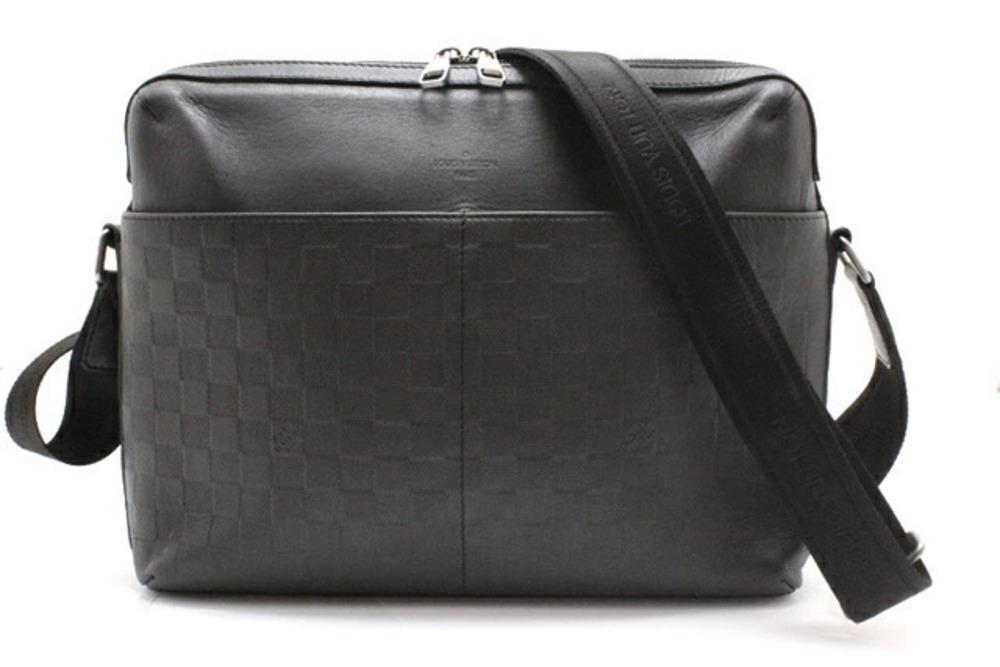 LOUIS VUITTON Calypso Shoulder Bag Damier Infini Onyx Black